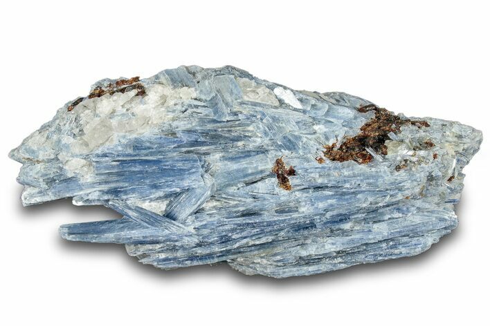 Vibrant Blue Kyanite Crystals and Staurolite In Quartz - Brazil #322550